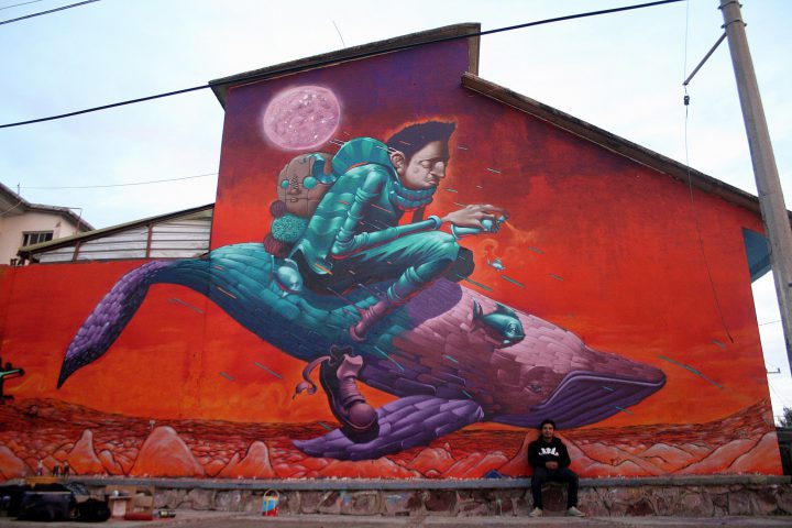 Mural Painted at Zacatecas, México 2015 with Emmanuel Dux 